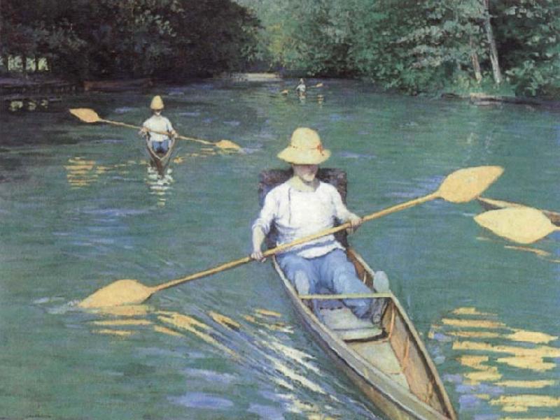 Gustave Caillebotte Bathers about to Dive into the Yerres Sweden oil painting art